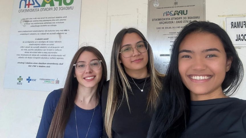 Alunas da FEI desenvolvem aplicativo para consultar tempo de espera nas UPAs de São Bernardo e são destaque na TV São Bernardo